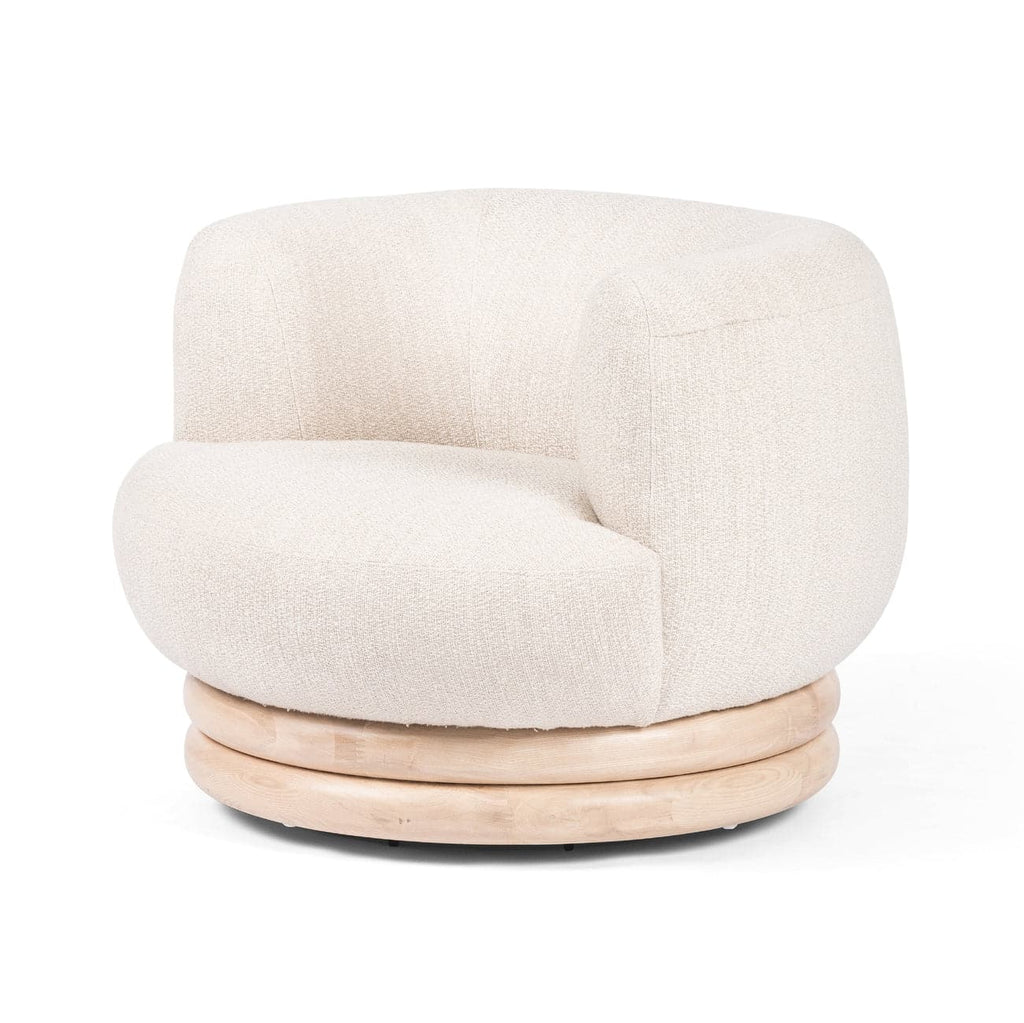 Harding Swivel Chair - Kerbey Taupe-Four Hands-FH-229384-002-Lounge Chairs-2-France and Son