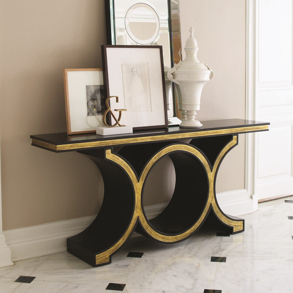 Link Console-Black/Gold-Global Views-GVSA-2454-Console Tables-1-France and Son