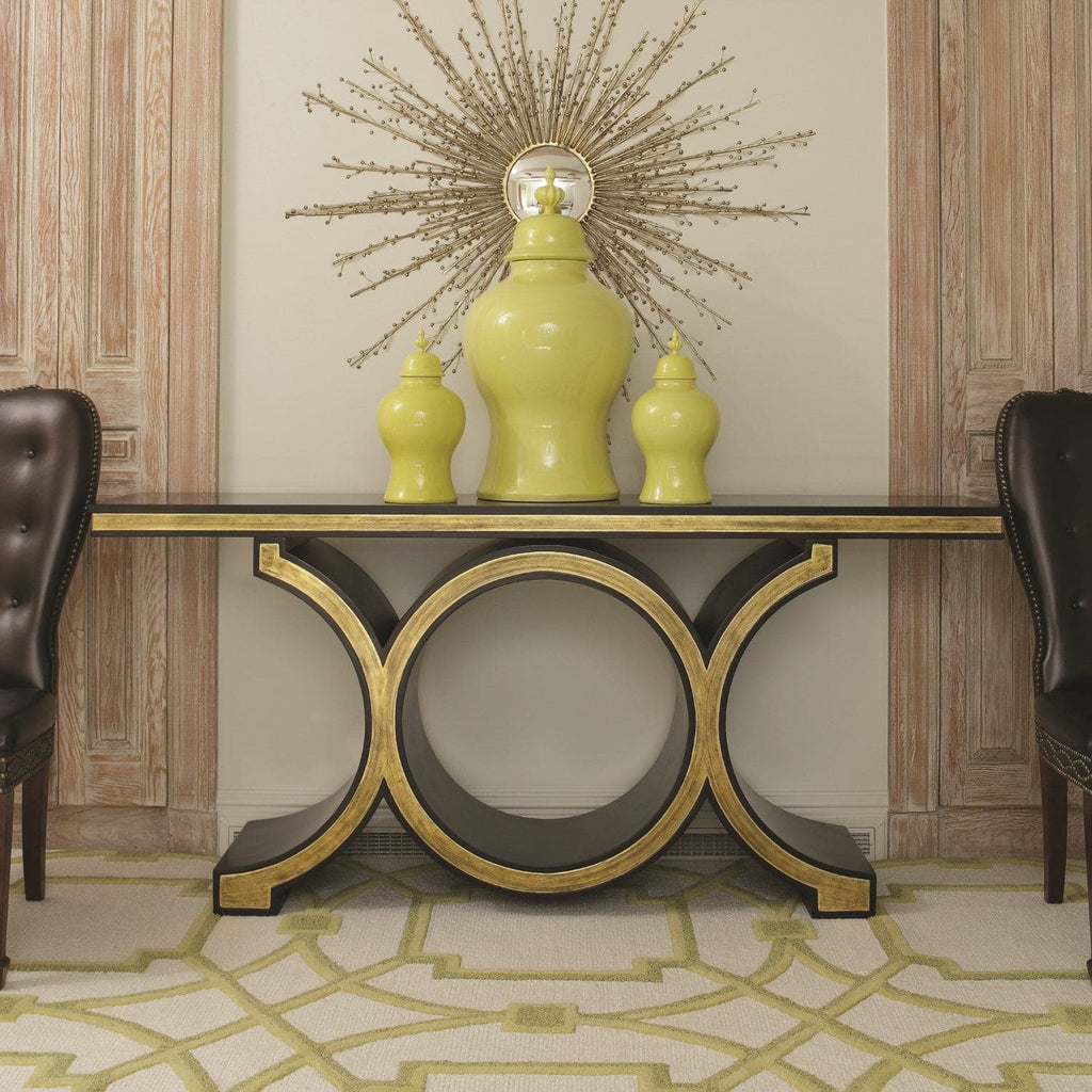 Link Console-Black/Gold-Global Views-GVSA-2454-Console Tables-1-France and Son