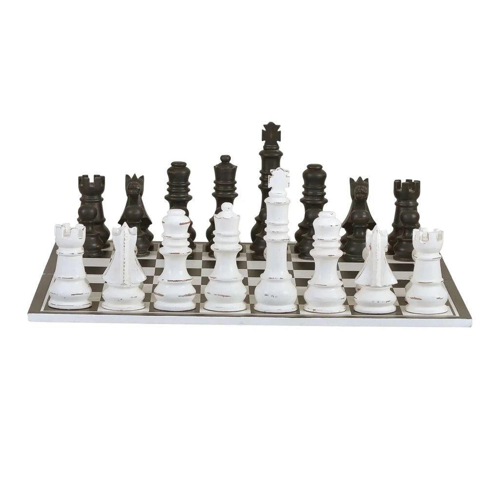 Gentlemen's Club Chess Set-Bramble-BRAM-25465WHDBHD--Decorative Objects-1-France and Son