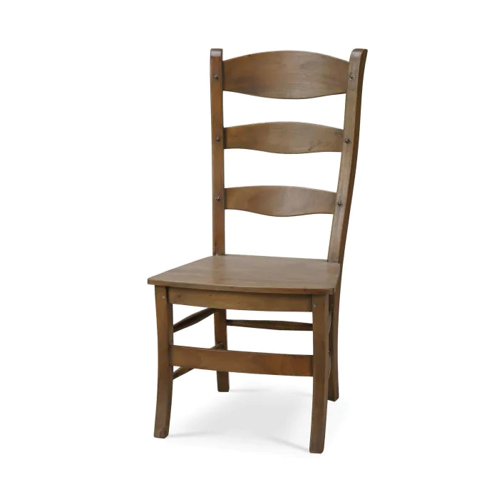 Peg & Dowel Ladder Back w/ Wood Seat-Bramble-BRAM-25652STW-Dining ChairsStraw Wash-1-France and Son