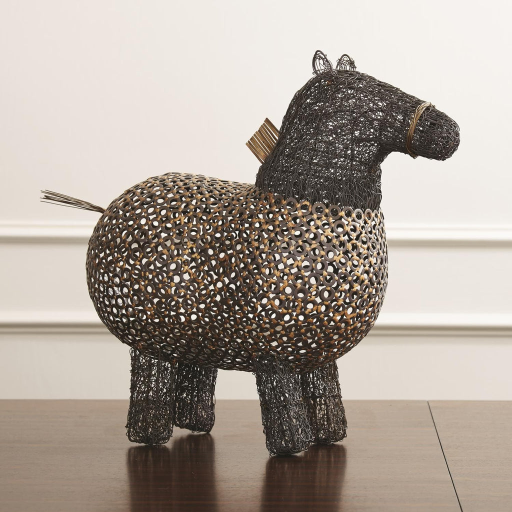 Crazy Fat Pony Sculpture-Global Views-GVSA-9.91051-Decorative Objects-1-France and Son