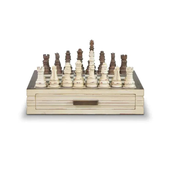 Anna Chess Set-Bramble-BRAM-26916WHDBHD--GamesBlack & White-1-France and Son