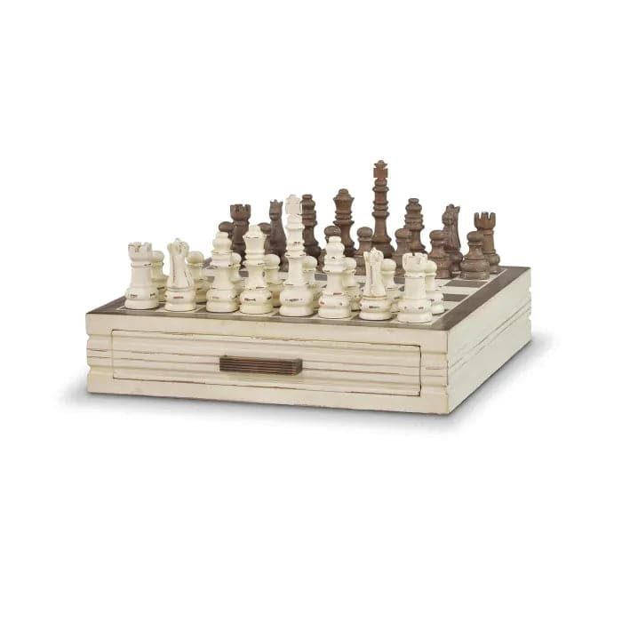 Anna Chess Set-Bramble-BRAM-26916WHDBHD--GamesBlack & White-1-France and Son