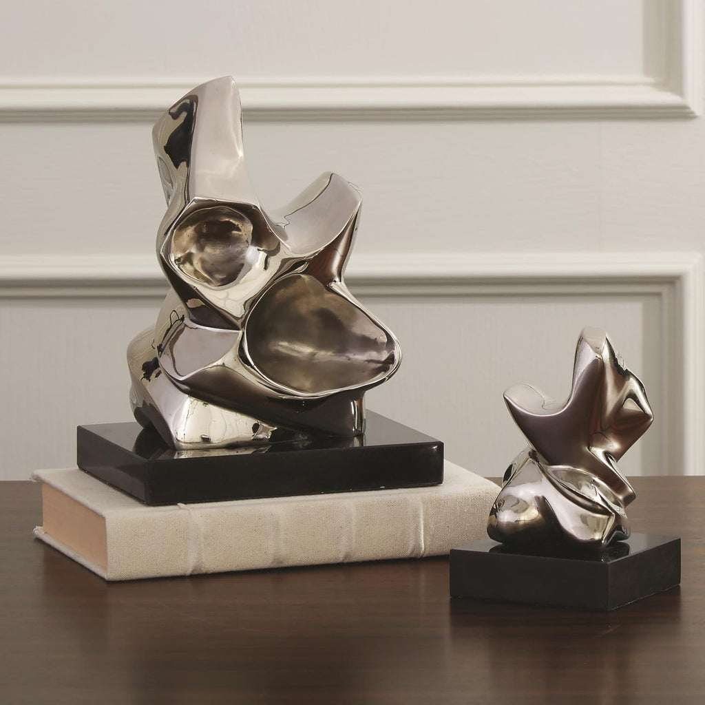 Abstract Figural Sculpture-Global Views-GVSA-8.82515-Decorative ObjectsLarge-Nickel-1-France and Son