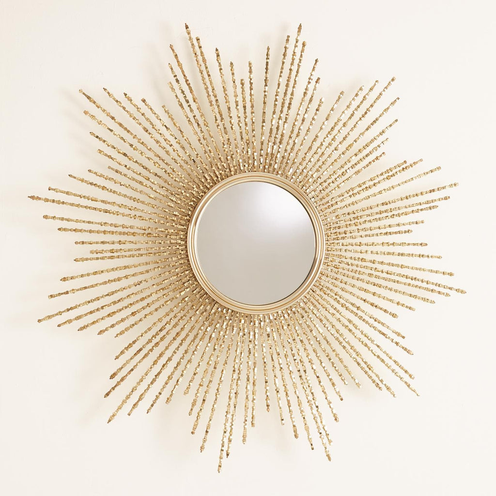 Square Beaded Burst Mirror - Large-Global Views-GVSA-9.93064-MirrorsNickel-1-France and Son