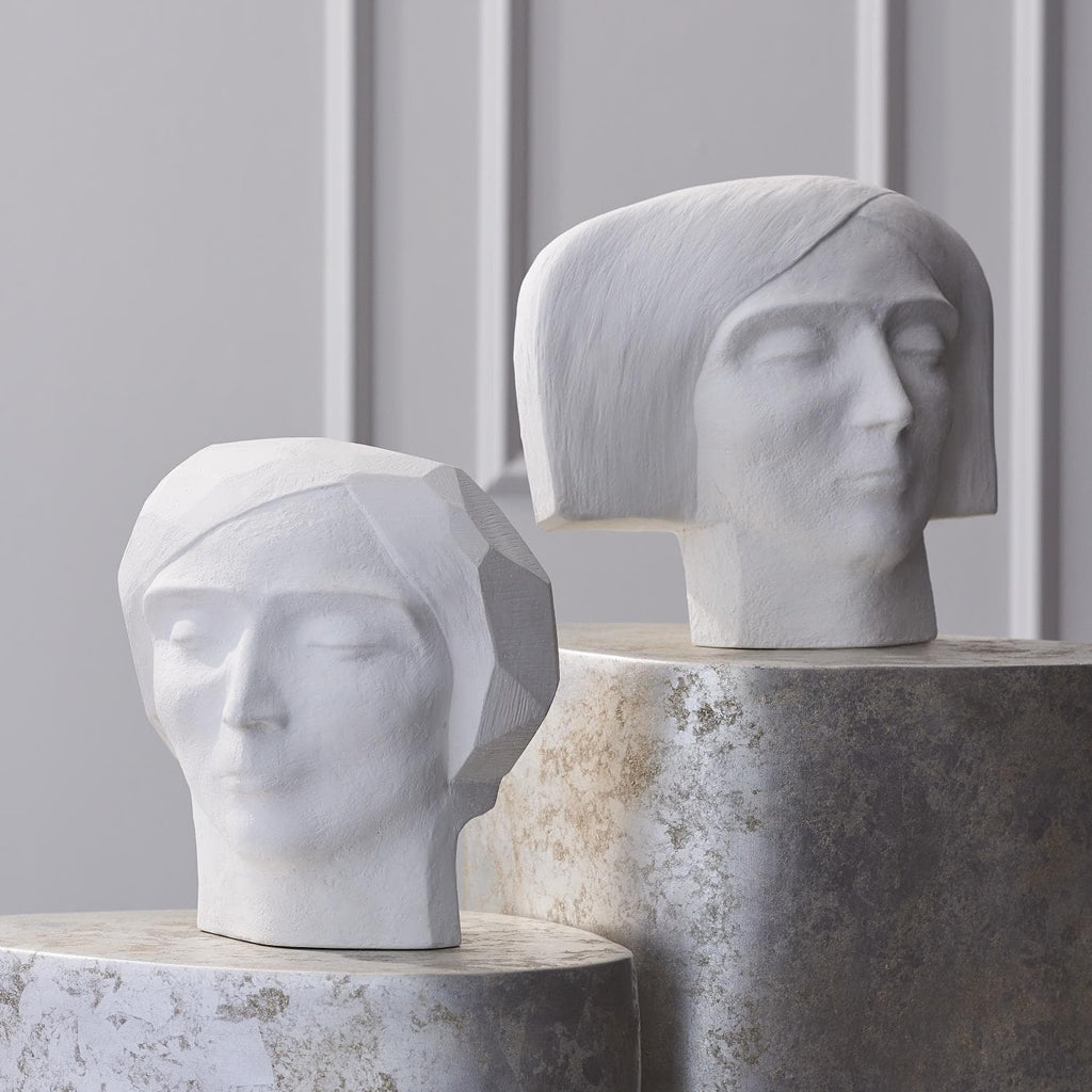 Plaster Busts-Global Views-GVSA-5166-Decorative ObjectsMale-1-France and Son