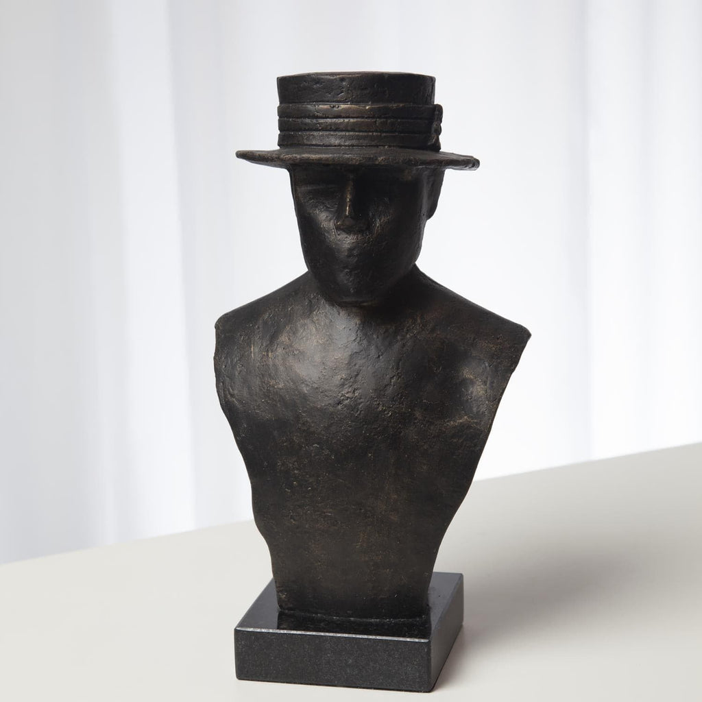 Hat Sculpture-Top Hat-Global Views-GVSA-8.82500-Decorative Objects-1-France and Son