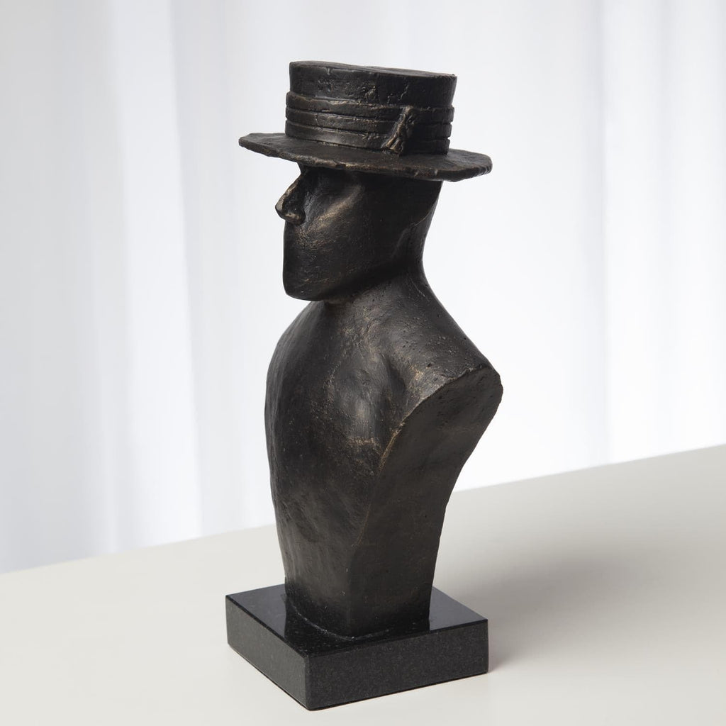 Hat Sculpture-Top Hat-Global Views-GVSA-8.82500-Decorative Objects-1-France and Son