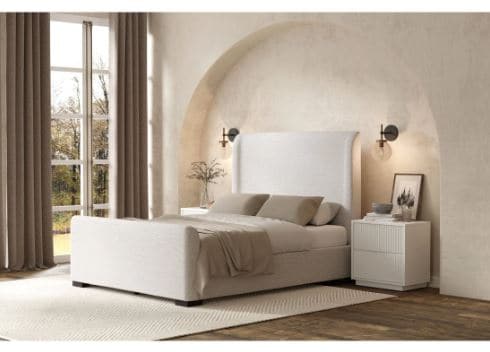 Adele Platform Bed-Alpine Furniture-Alpine-8322CK-BedsCalifornia King-1-France and Son