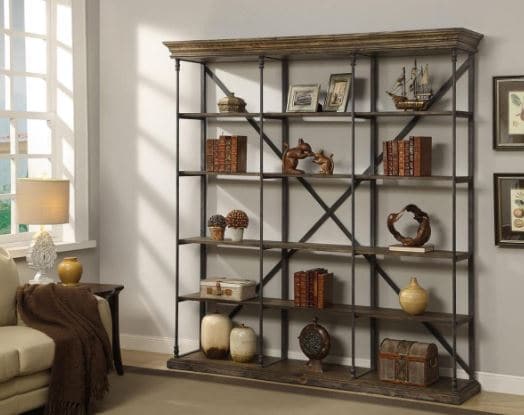 Henry Corbin Large Bookcase-Coast2Coast Home-C2CA-67462-Bookcases & Cabinets-1-France and Son