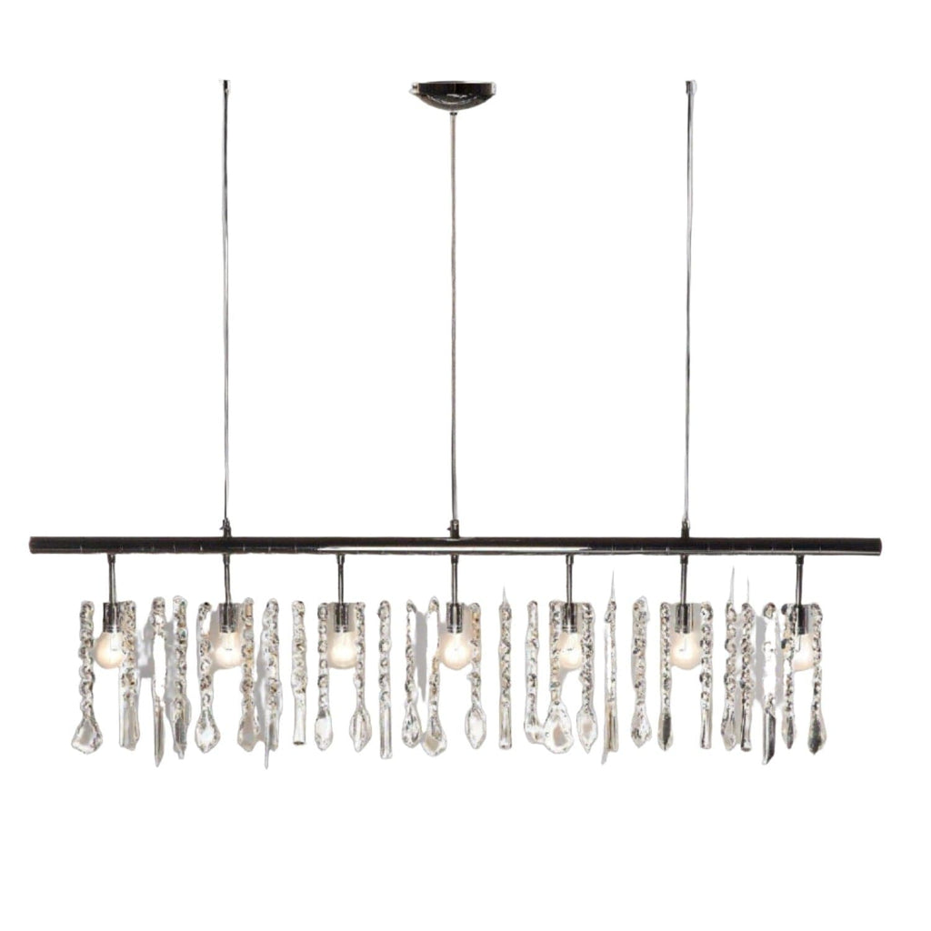 The Glamorous Linear Crystal Suspension Light-France & Son-LS30181-Chandeliers-1-France and Son