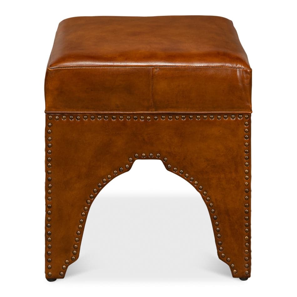 Giuseppe Footstool Light Brown-SARREID-SARREID-30915-Stools & Ottomans-1-France and Son