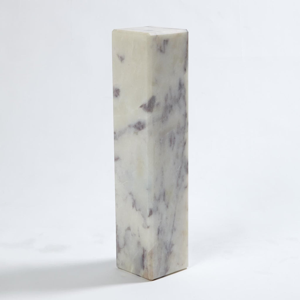 4 Marble Mini Pedestal/Riser-Global Views-GVSA-9.93244-Decorative ObjectsMedium-1-France and Son