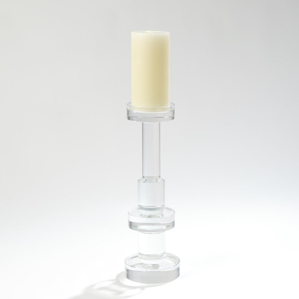 Brilliant Round Pillar Holder - Sm-Global Views-GVSA-8.82530-Candle Holders-1-France and Son