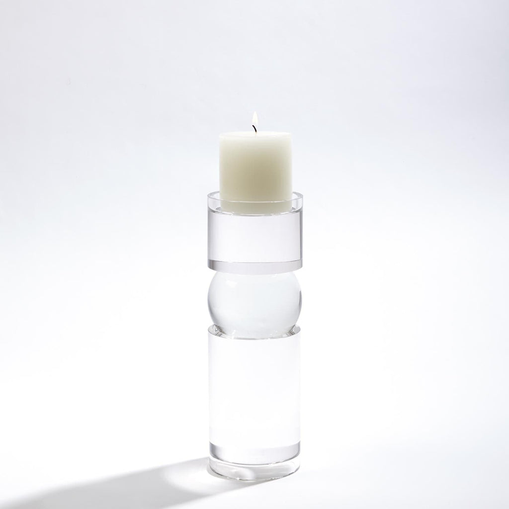 Bipolar Crystal Candle Holder - Large-Global Views-GVSA-8.81565-Candle Holders-1-France and Son