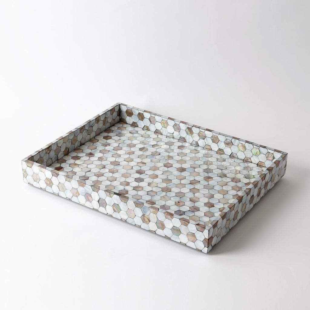 Mother of Pearl Tray-Global Views-GVSA-2630-Trays-1-France and Son