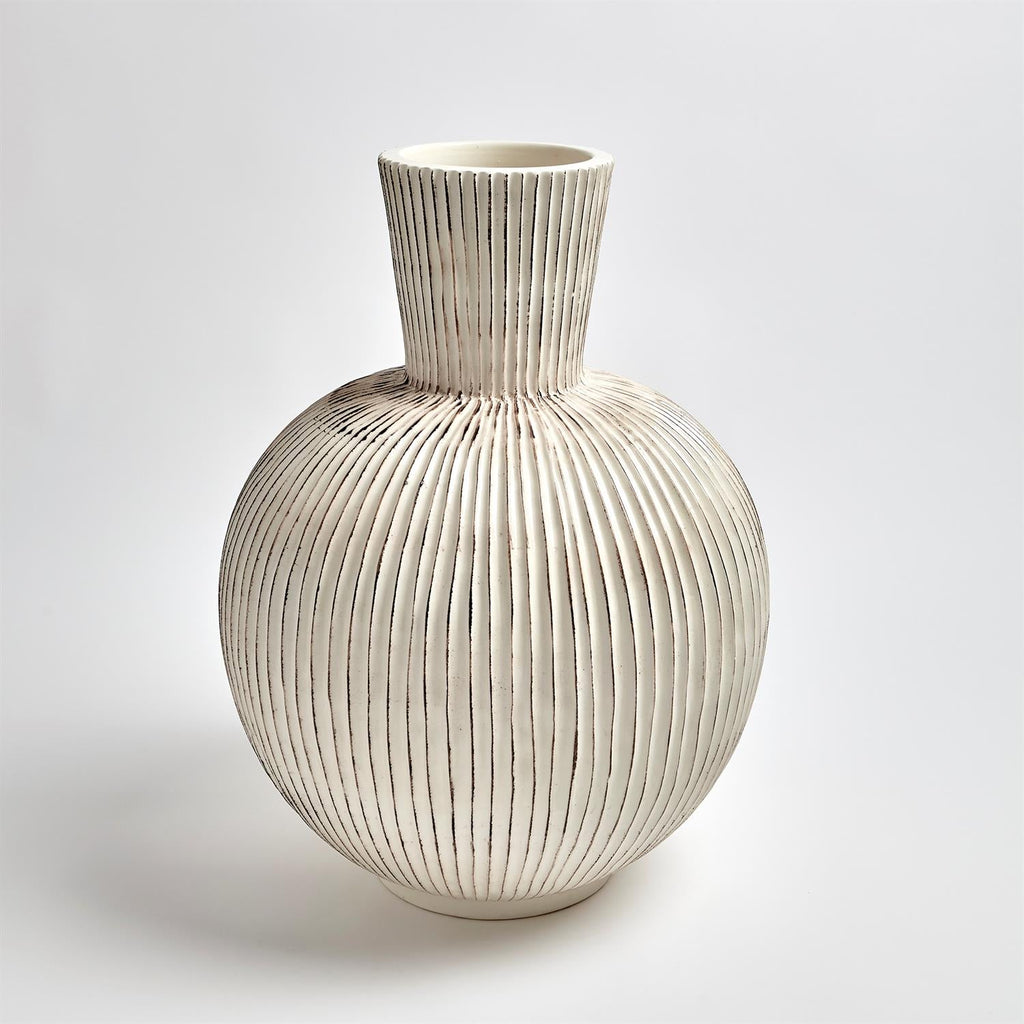 Furrow Sphere Vase-Global Views-GVSA-7.30140-VasesLarge-1-France and Son