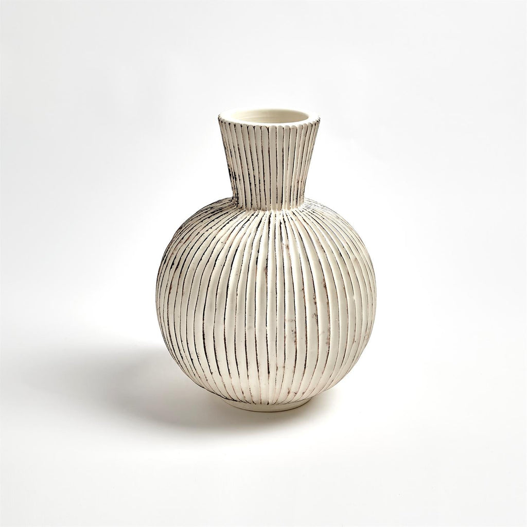 Furrow Sphere Vase-Global Views-GVSA-7.30140-VasesLarge-1-France and Son