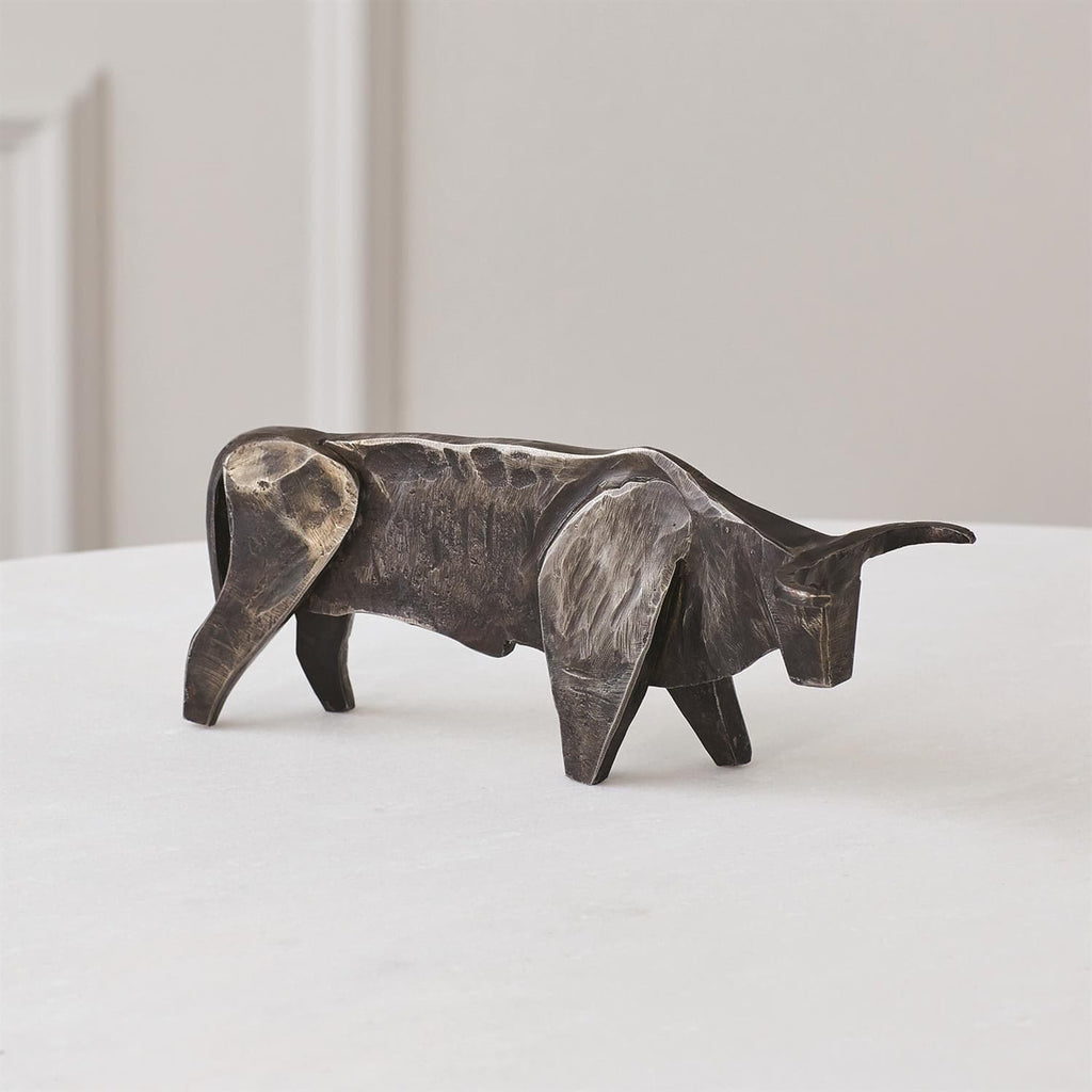Bull-Natural Iron-Global Views-GVSA-9.93375-Decorative Objects-1-France and Son