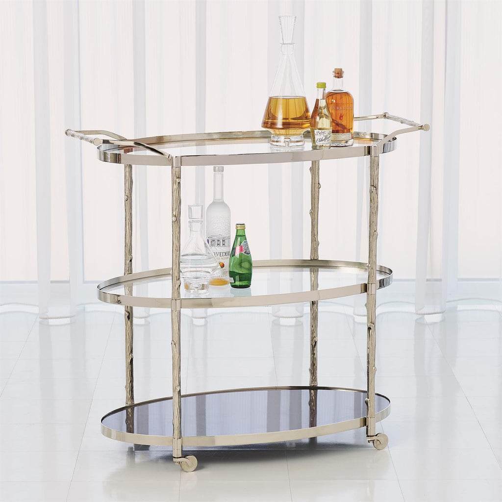 Arbor Bar Cart-Global Views-GVSA-8.82048-Bar DecorNickel-1-France and Son