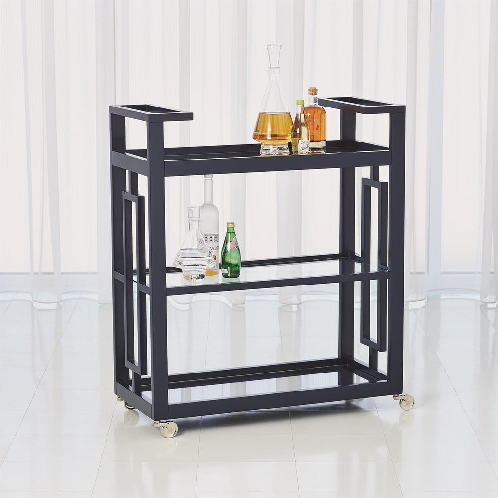 Grid Block Bar Cart-White-Global Views-GVSA-2478-Bar Storage-1-France and Son