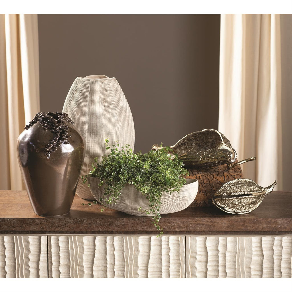 Cascading Reef Vases Tall-Global Views-GVSA-7.30138-VasesReactive Bronze-1-France and Son