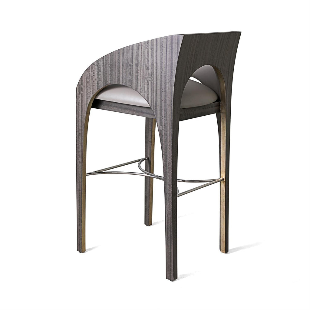 Arches Bar Stool - Grey Leather-Global Views-GVSA-DJ2.20001-Bar Stools-1-France and Son