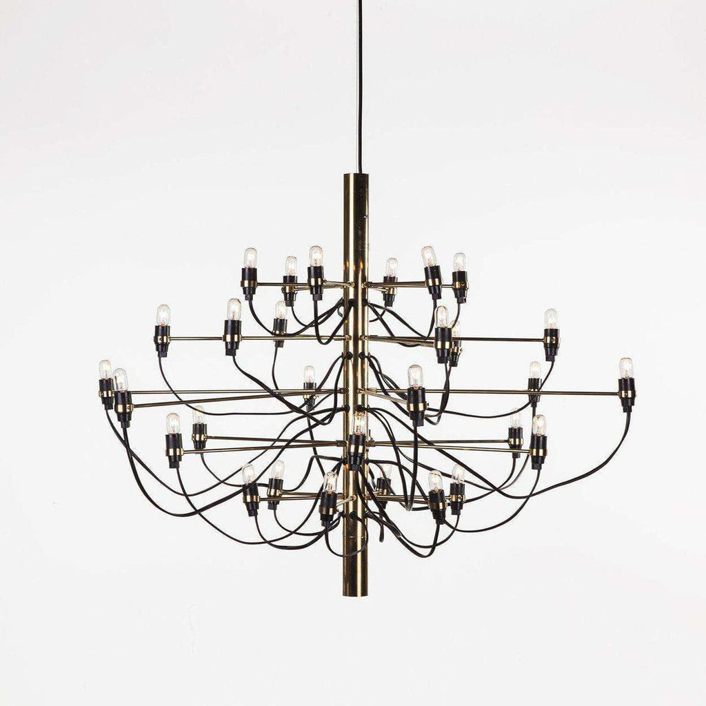 Mid-Century Modern Reproduction 2097 Chandelier - Brass Inspired by Gino Sarfatti