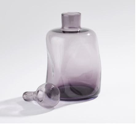 Pinched Decanter-Short-Global Views-GVSA-7.30179-Bar DecorGrey-1-France and Son