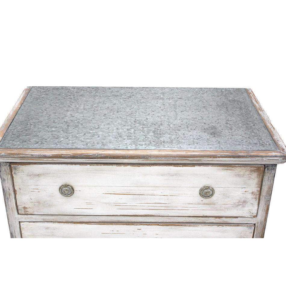 Charming Continent Painted Cabinet-SARREID-SARREID-40235-Nightstands-1-France and Son