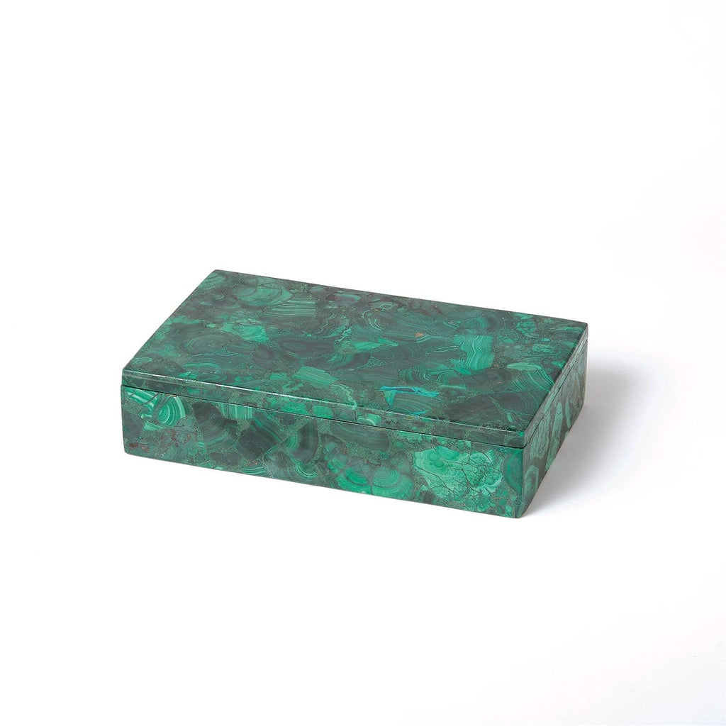 Malachite Stone Box-Global Views-GVSA-9.92374-Baskets & BoxesLarge-1-France and Son