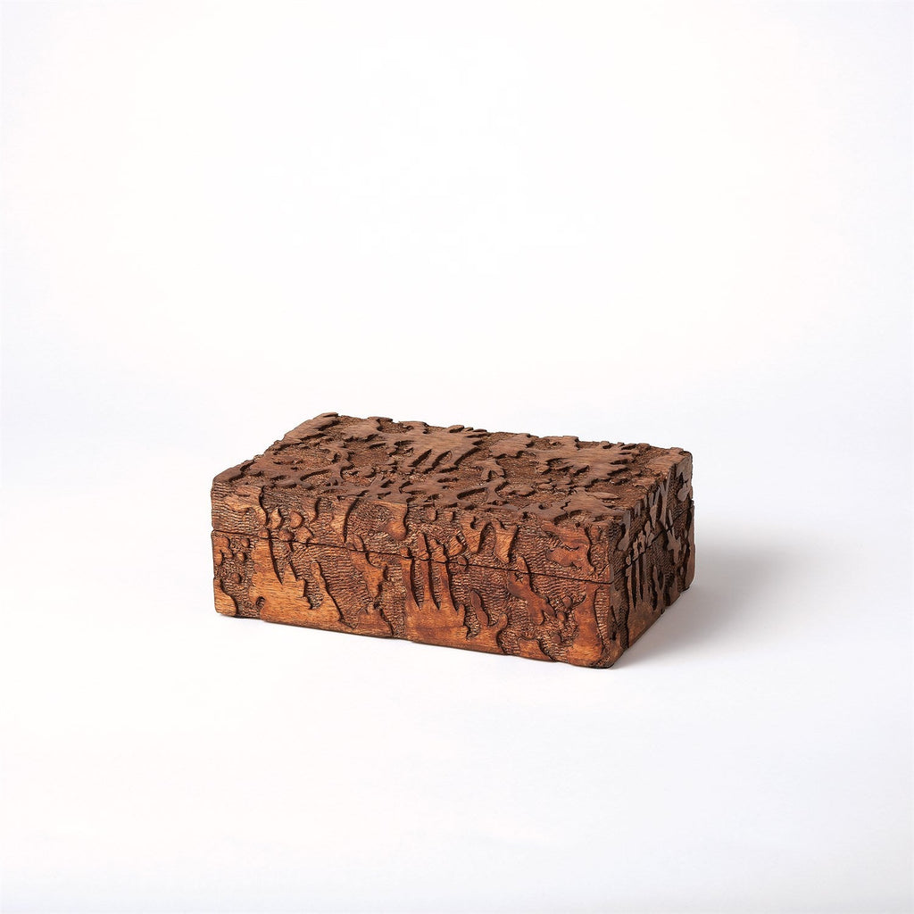 Dentwood Box - Lg-Global Views-GVSA-7.91253-Baskets & BoxesWeathered Brown-1-France and Son