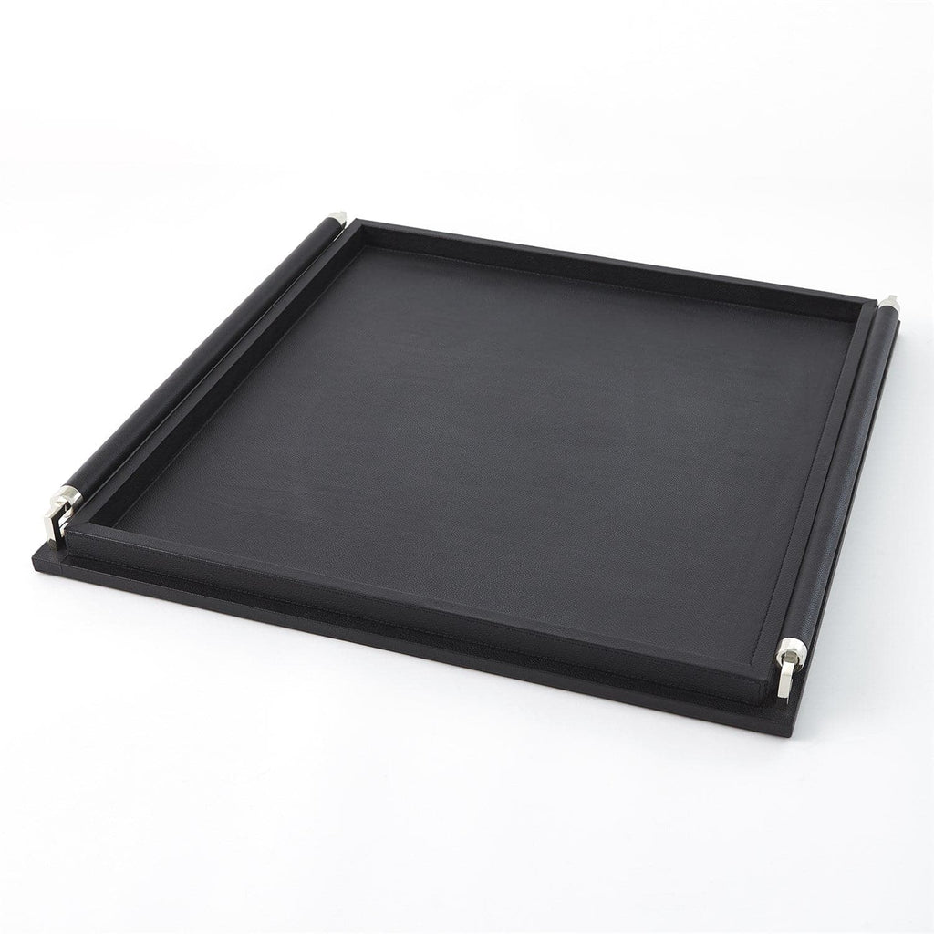 Wrapped Handle Tray-Global Views-GVSA-9.91376-TraysIvory Leather-1-France and Son