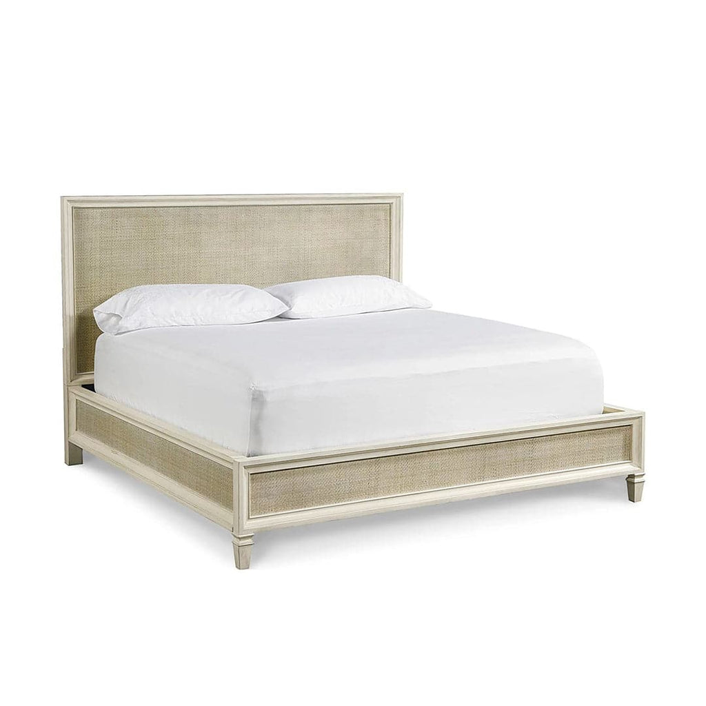 Summer Hill Collection - Woven Accent Bed-Universal Furniture-UNIV-986220B-BedsKing-Dusk Grey-1-France and Son