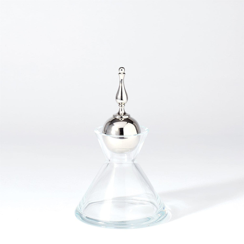Finial Decanter-Global Views-GVSA-1.10116-Bar DecorNickel-Large-1-France and Son
