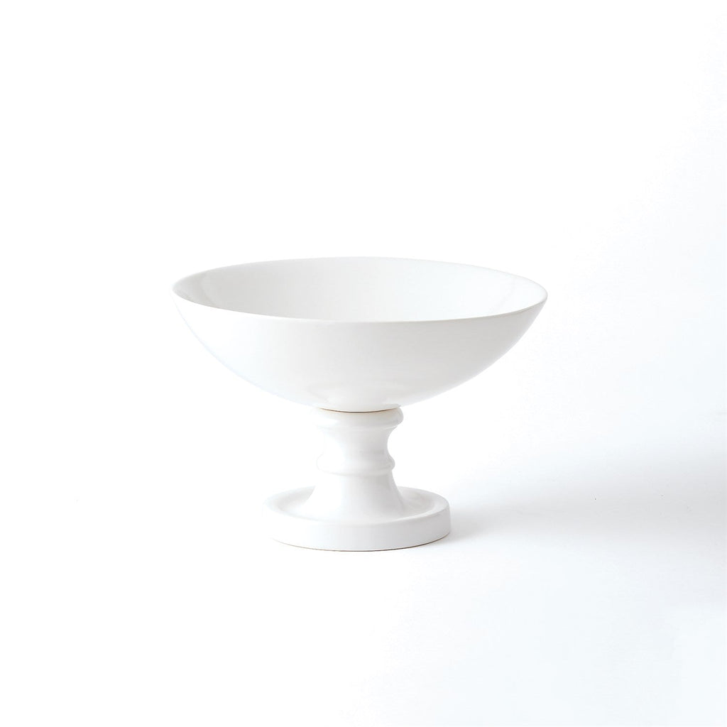 White Grand Pedestal Bowl-Global Views-GVSA-8.81715-BowlsLarge-1-France and Son