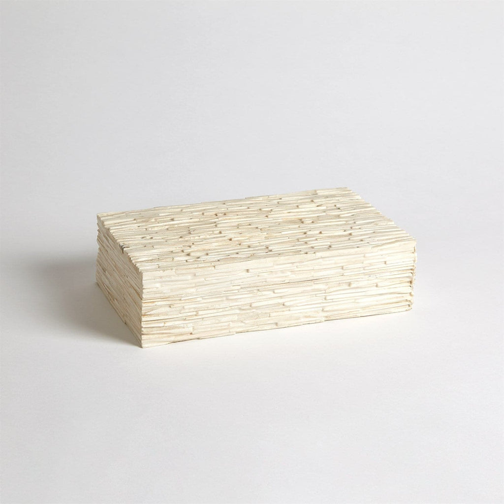 Chiseled Bone Storage Box-Lg-Global Views-GVSA-7.90244-Baskets & Boxes-1-France and Son