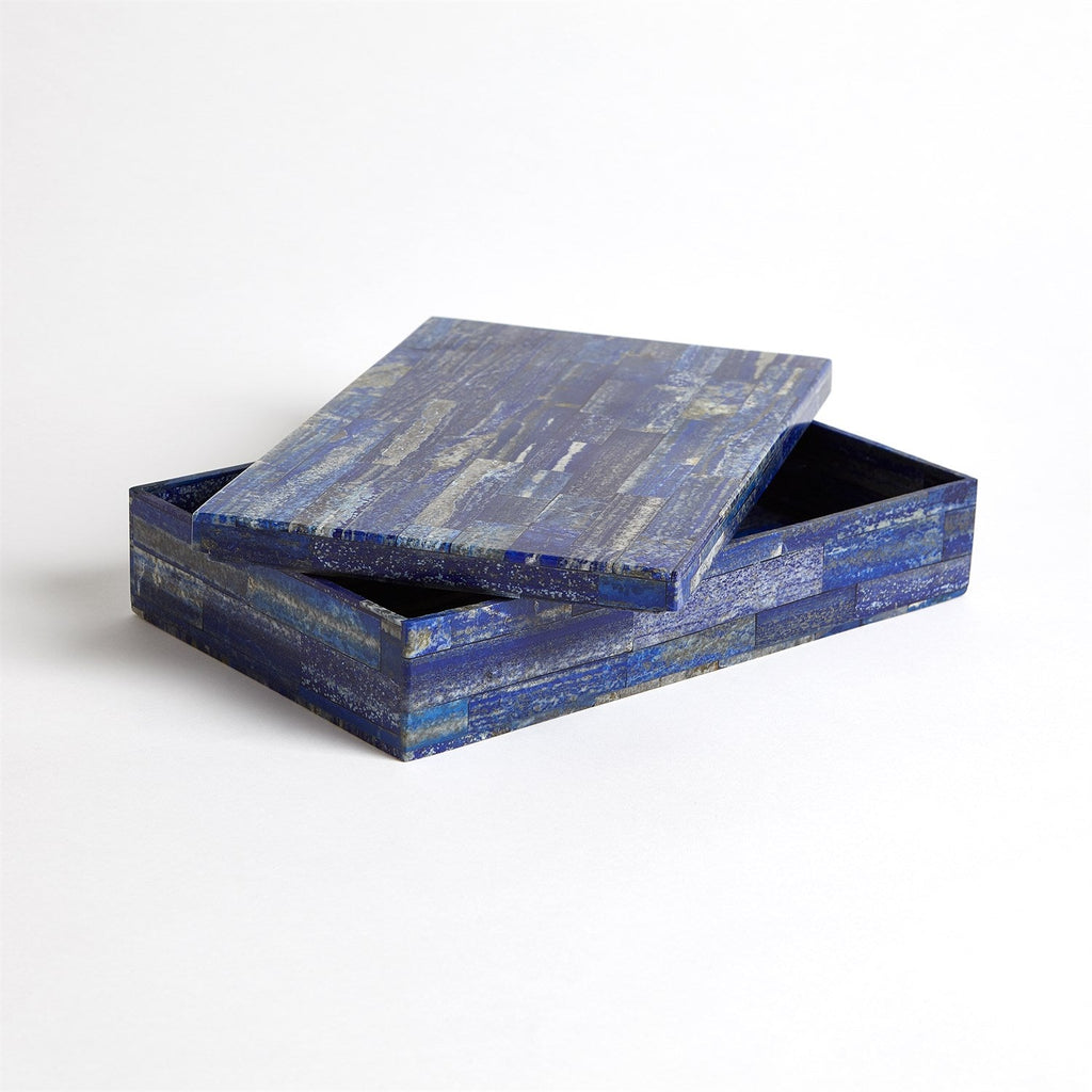 Lapis Stone Box - Large-Global Views-GVSA-9.92378-Baskets & Boxes-1-France and Son