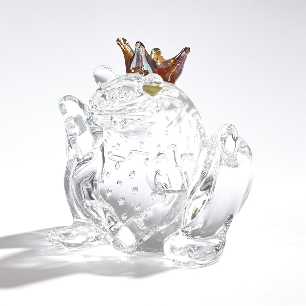 Frog Prince Clear With Bubbles-Global Views-GVSA-6.60547-Decorative Objects-1-France and Son