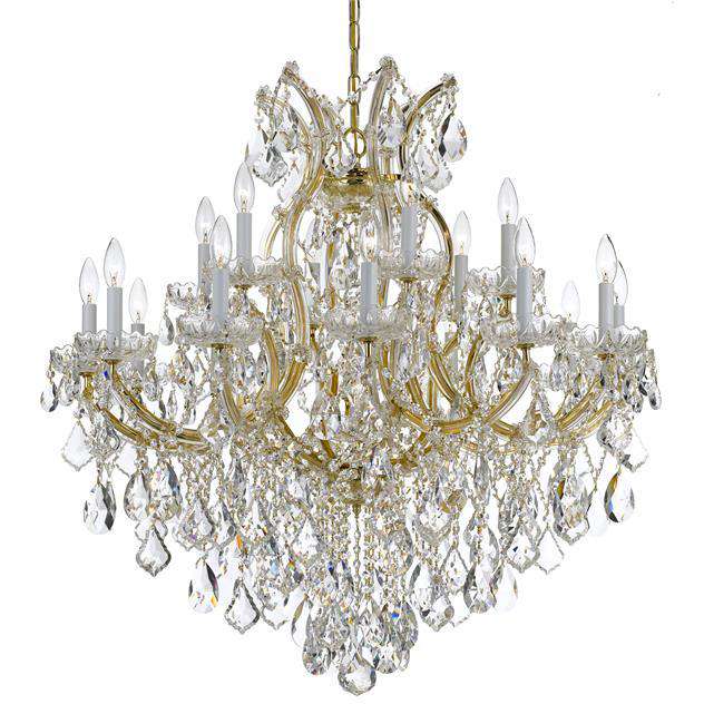 Maria Theresa 19 Light Chandelier-Crystorama Lighting Company-CRYSTO-4418-CH-CL-MWP-ChandeliersSilver-Clear Crystal-1-France and Son