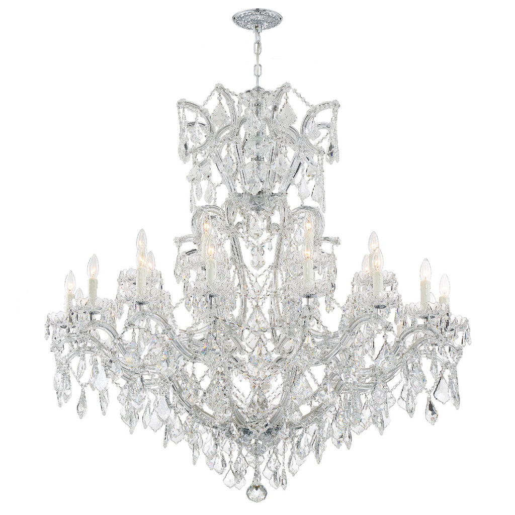 Maria Theresa 25 Light Crystal Chandelier-Crystorama Lighting Company-CRYSTO-4424-CH-CL-MWP-Chandeliers-1-France and Son