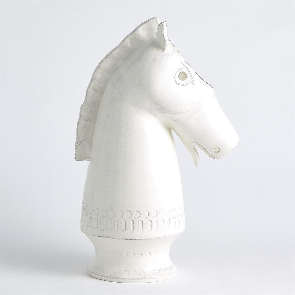 Horse Vase - Antique White-Global Views-GVSA-3.31585-Vases-1-France and Son