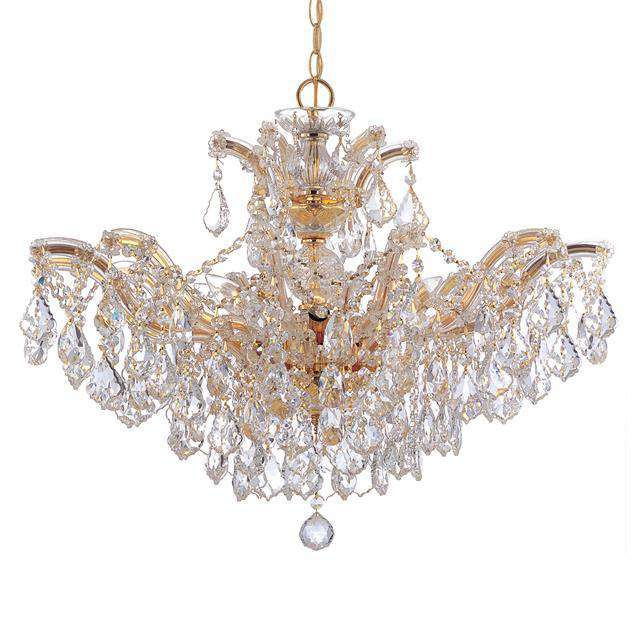 Maria Theresa 6 Light Chandelier-Crystorama Lighting Company-CRYSTO-4439-CH-CL-MWP-ChandeliersChrome-Clear Crystal-1-France and Son
