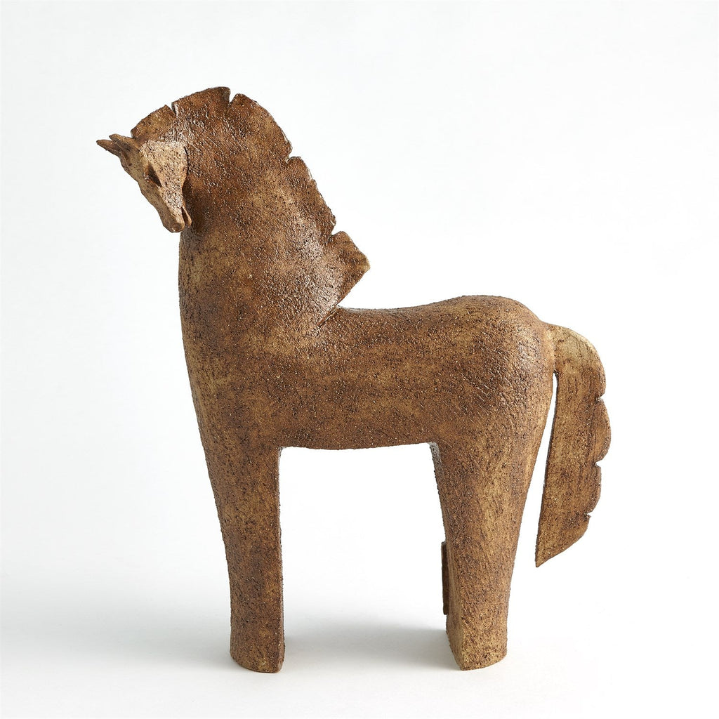 Horse - Terracotta-Global Views-GVSA-7.10433-Decorative ObjectsTall-1-France and Son