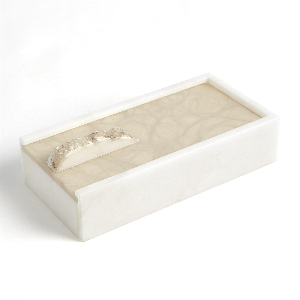 Alabaster box & Tray-Global Views-GVSA-7.30184-Decorative ObjectsRectangle Tray-1-France and Son