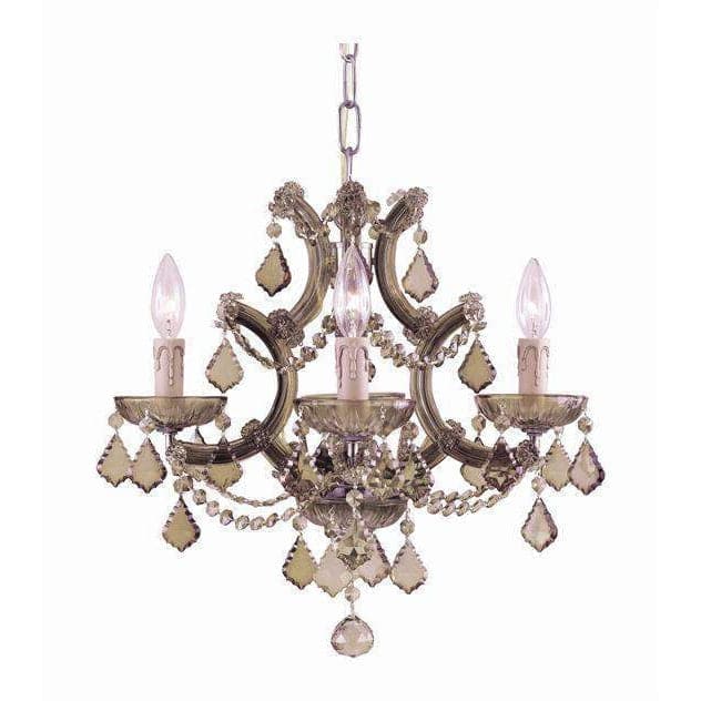 Maria Theresa 4 Light Mini Chandelier-Crystorama Lighting Company-CRYSTO-4474-CH-CL-MWP-ChandeliersChrome-Clear Crystal-1-France and Son