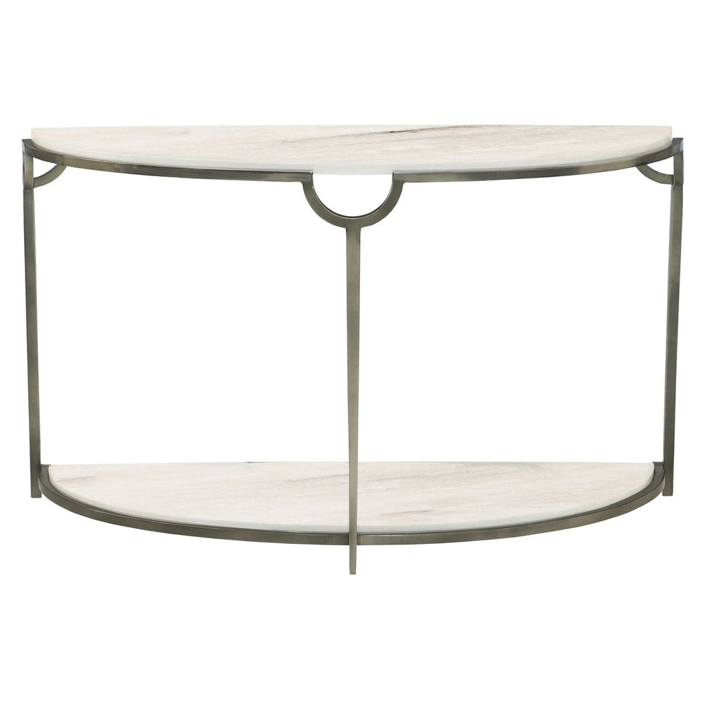 Morello Demilune Metal Console Table-Bernhardt-BHDT-469913-Console Tables-1-France and Son