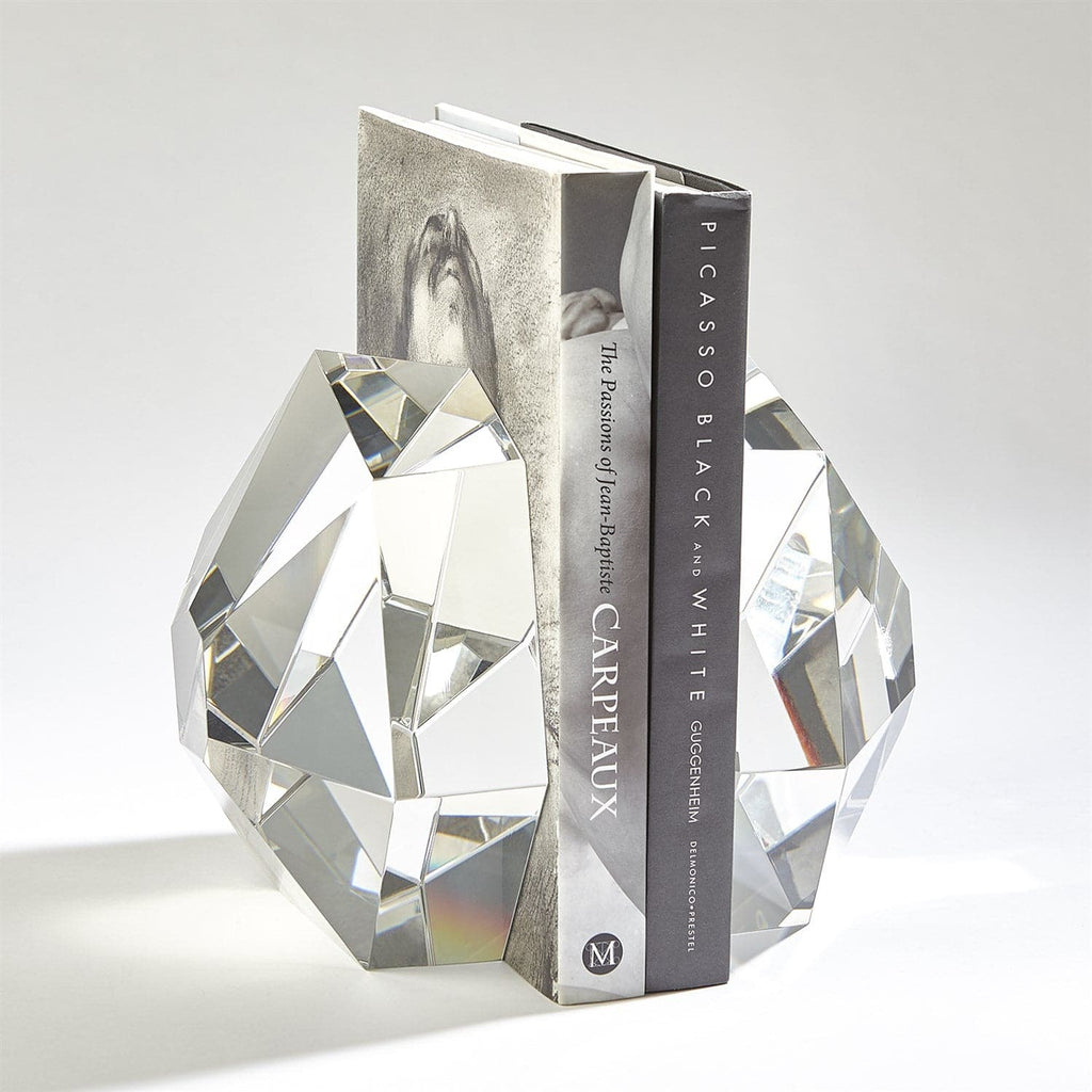 S/2 Crystal Bookends-Global Views-GVSA-8.82942-BookendsClear-1-France and Son