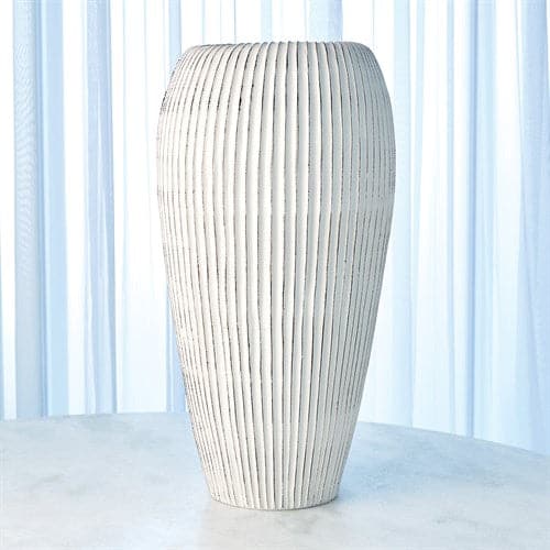 Baleen Vase - Ivory w/ Brown Edges-Global Views-GVSA-7.30165-Vases-1-France and Son